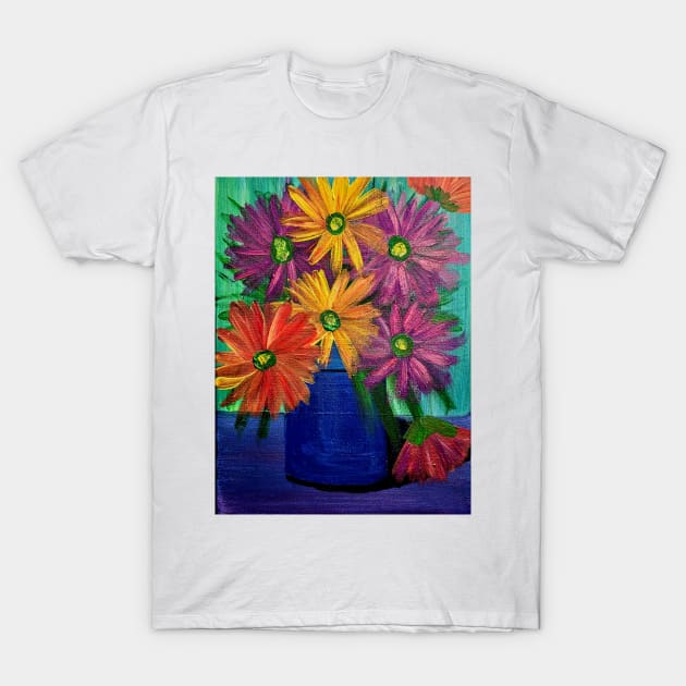 Multiple colorful of lily's flowers T-Shirt by kkartwork